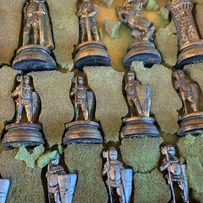 Vintage Chess Set & Board