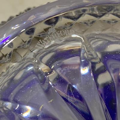 Waterford Clarendon Cobalt Blue Lead Crystal Ice Bucket In Box