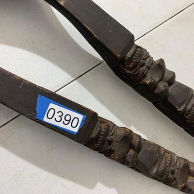 Large Wooden Vintage Fork & Spoon Wall Decor