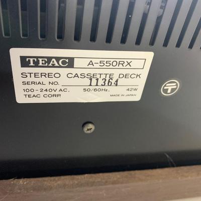 Vintage TEAC A-550RX Stereo Cassette Deck w Manual