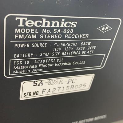 Technics SA-828 AM/FM Stereo Receiver w Manual