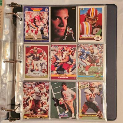Washington Redskins Football Cards in Two Binders (BDB-JS)