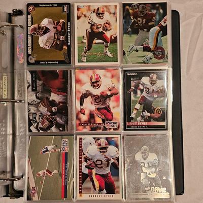 Washington Redskins Football Cards in Two Binders (BDB-JS)