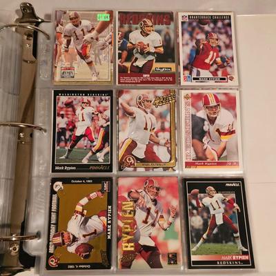 Washington Redskins Football Cards in Two Binders (BDB-JS)