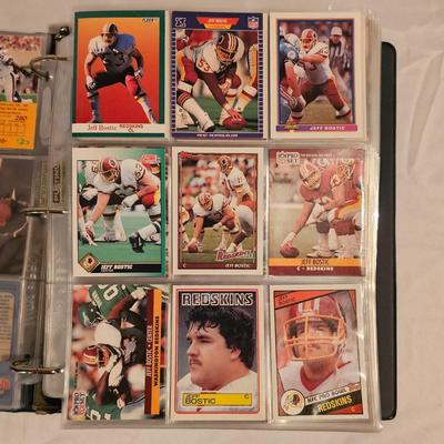 Washington Redskins Football Cards in Two Binders (BDB-JS)