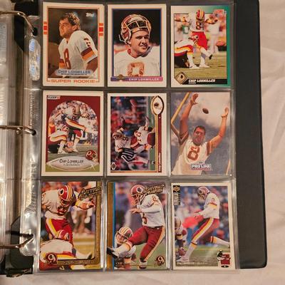 Washington Redskins Football Cards in Two Binders (BDB-JS)
