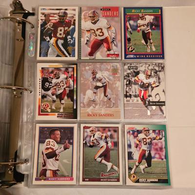 Washington Redskins Football Cards in Two Binders (BDB-JS)