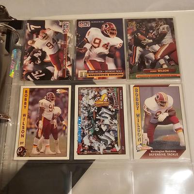 Washington Redskins Football Cards in Two Binders (BDB-JS)