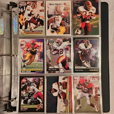 Washington Redskins Football Cards in Two Binders (BDB-JS)