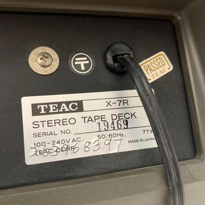 TEAC X-7R Reel To Reel Tape Deck with Manual