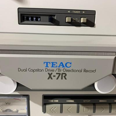 TEAC X-7R Reel To Reel Tape Deck with Manual