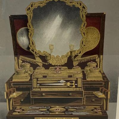 Engraving Plate - A Dressing Cask Matted / Framed