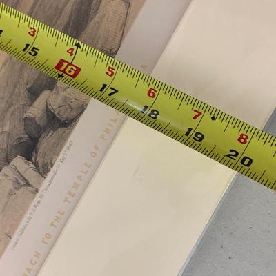 Large Lithograph - Grand Approach To The Temple of Philae Daniel Roberts