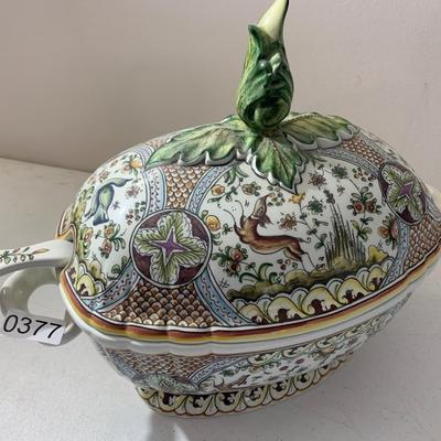 Hand Painted Portugal Soup Toureen