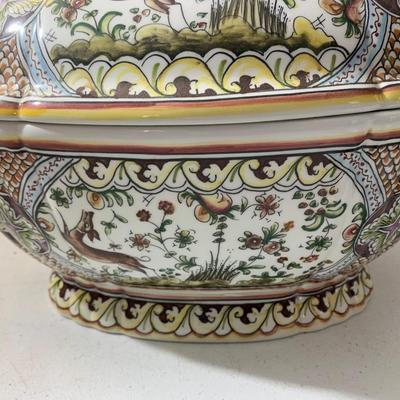 Hand Painted Portugal Soup Toureen