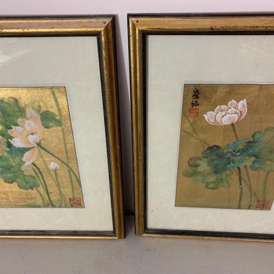 PAIR Asian Foils Framed