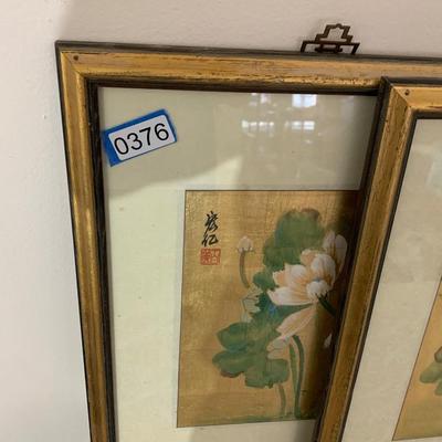 PAIR Asian Foils Framed