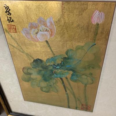 PAIR Asian Foils Framed
