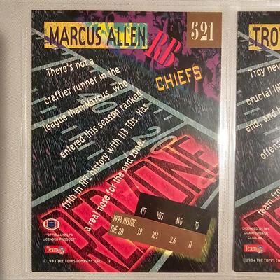 Topps 1993, 1994 Football Card Sets in Binder + More (BDB-JS)