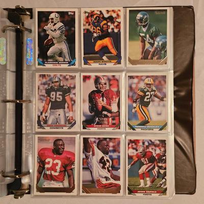 Topps 1993, 1994 Football Card Sets in Binder + More (BDB-JS)