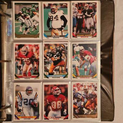 Topps 1993, 1994 Football Card Sets in Binder + More (BDB-JS)