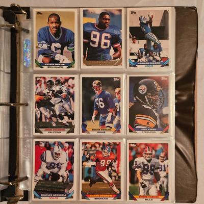 Topps 1993, 1994 Football Card Sets in Binder + More (BDB-JS)