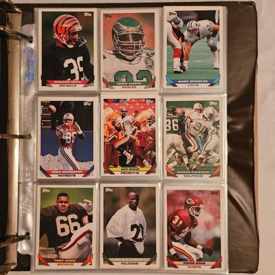 Topps 1993, 1994 Football Card Sets in Binder + More (BDB-JS)