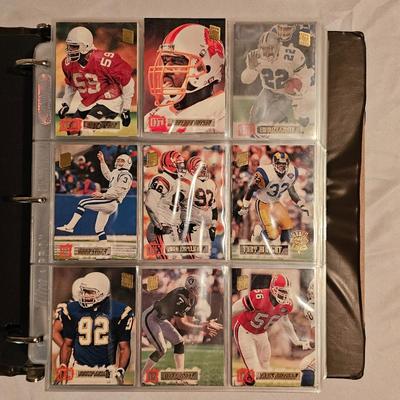 Topps 1993, 1994 Football Card Sets in Binder + More (BDB-JS)