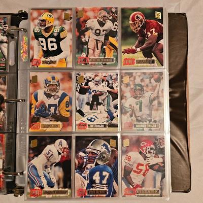 Topps 1993, 1994 Football Card Sets in Binder + More (BDB-JS)