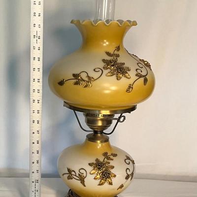 Vintage Gone with the Wind Hurricane Lamp
