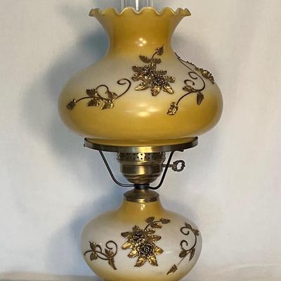 Vintage Gone with the Wind Hurricane Lamp