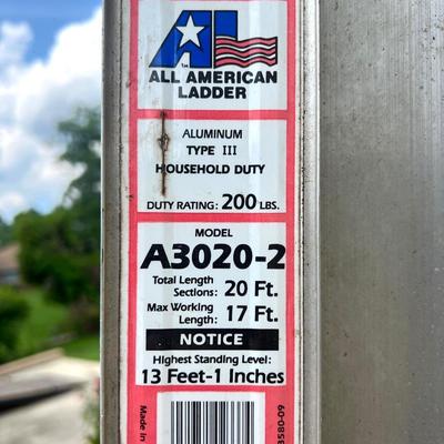 20ft Extension Ladder