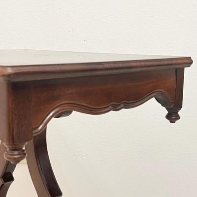Vtg. Carved Mahogany Side Table ~*Read Details