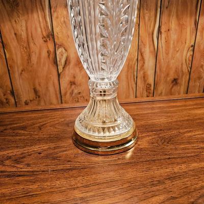 Pair of Clear Glass Table Lamps (BDF-JS)
