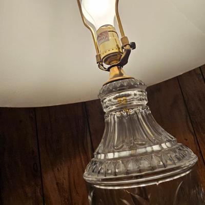Pair of Clear Glass Table Lamps (BDF-JS)