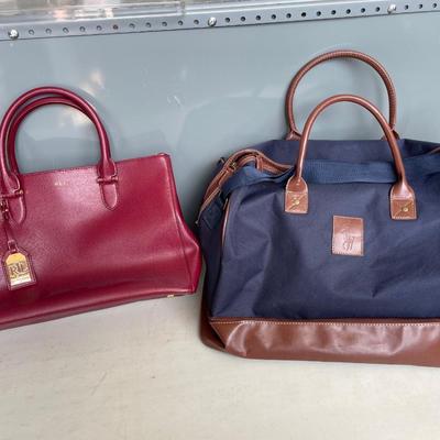 64- Ralph Lauren handbag & duffle