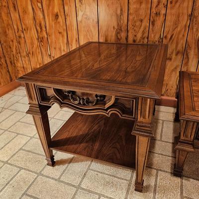 Two Matching End Tables & Coffee Table (BDF-JS)