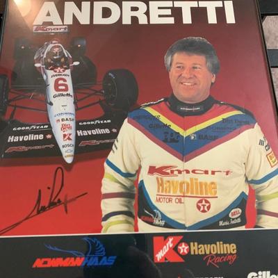 Mario Andretti Signed Photo
