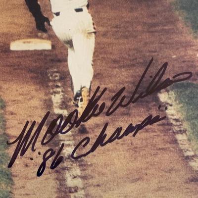 1986 World Series Bill Buckner Mookie Wilson w/COA