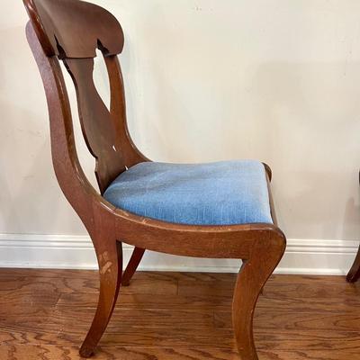 Carved Mahogany Dining Chairs Set Of Four