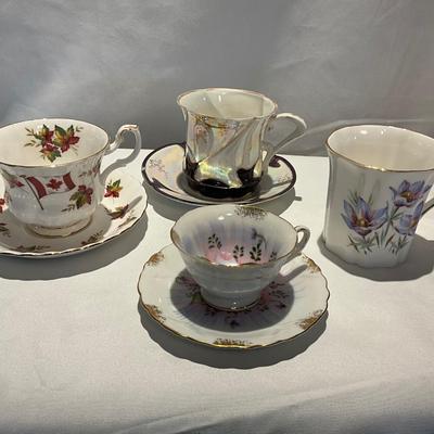 Vintage cups and saucers