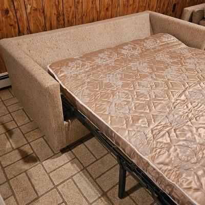 Sealy Queen Size Sleeper Sofa & Matching Loveseat (BDF-JS)