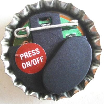 (8) AMSTEL Light Bottle Cap Light-Up Pins,