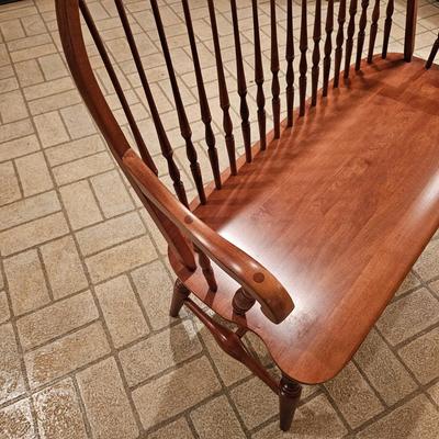 Hitchcock Oak Colonial Spindle Back Bench (BDF-JS)