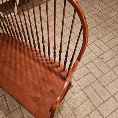 Hitchcock Oak Colonial Spindle Back Bench (BDF-JS)