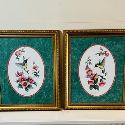 Carolyn Shores Wright Signed & Numbered Lithographs Hummingbird Pictures