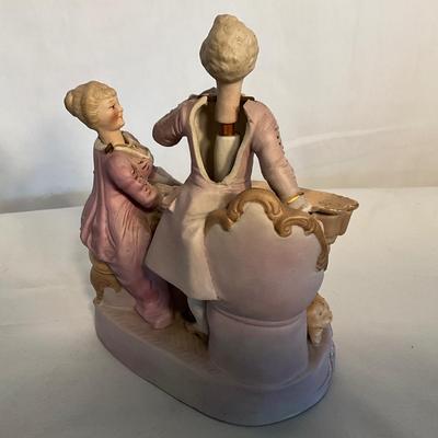 Vintage Victorian Porcelain Nodders with Piano
