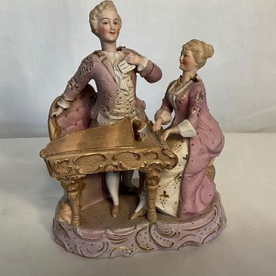 Vintage Victorian Porcelain Nodders with Piano