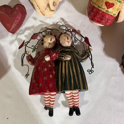 Teena Flanner Paper Mache Ornaments, Dept 56 and More (B2-DZ)
