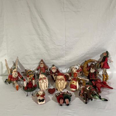 Teena Flanner Paper Mache Ornaments, Dept 56 and More (B2-DZ)